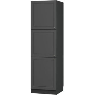 Vicco Armario Para Horno Empotrado Fame-line, Antracita-oro Landhaus, 60 Cm, Vicco