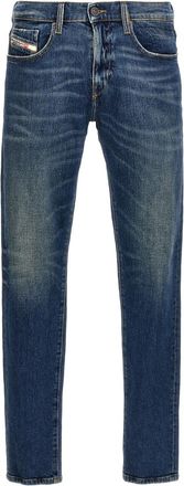 Diesel Blue Slim Mid Rise Jeans