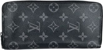 Louis Vuitton Black Monogram Eclipse Monogram Eclipse Long Wallet (Bi-Fold) (Pre-Owned)
