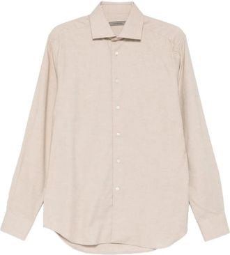 Corneliani Overhemd met lange mouwen - Beige