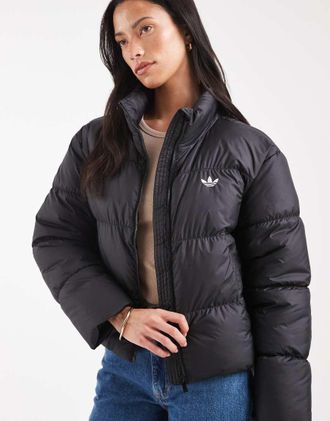 adidas Originals Giacca corta imbottita nera-Nero
