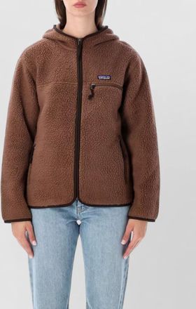 Patagonia recycled fleece hooded zip jacket