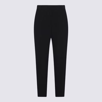 Alexander McQueen Black Viscose Blend Trousers