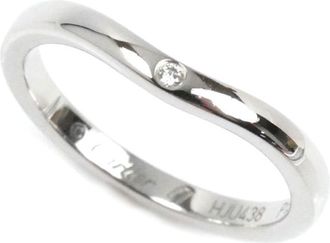 Cartier Platinum Platinum 950 Band Ring (Pre-Owned)