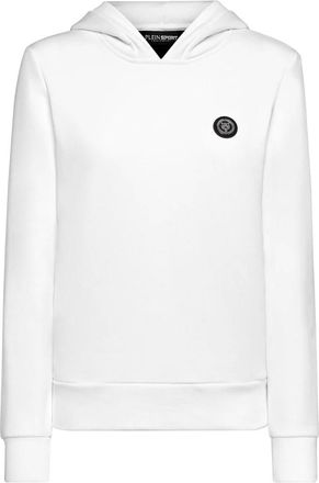 Plein Sport Hoodies & sweatvesten, Dames, Wit, S, Katoen, Hooded Sweatshirt