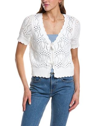 Design History V-Neck Bow Cardigan