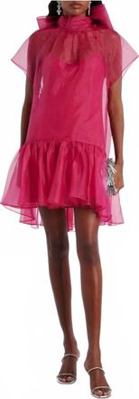 Jonathan Simkhai Beaux Mini Dress In Pink