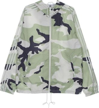 adidas Fitness, Heren, Veelkleurig, S, Polyester, Camo Windbreaker