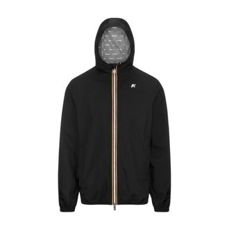 K-Way Jack Stretch Dot Jacket - Heren - Regenjassen - Zwart - M - Polyester - Jassen