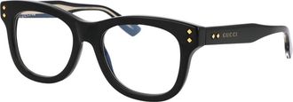Gucci Stijlvolle Zonnebril - Dames - Brillen - Zwart - 51 MM - Accessoires