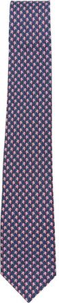 Ferragamo Cyrus Gancini Fish-print Tie