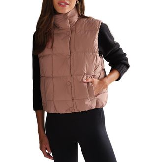 Rhone Powder Puffer Down Vest in Clay Mist at Nordstrom Rack, Size X-Large