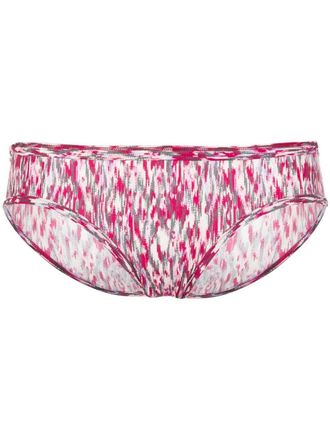Isabel Marant Salika-print bikini briefs - Pink
