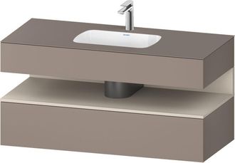 Duravit Qatego Lavabo Encastrado Con Base De Lavabo Consola, - Duravit