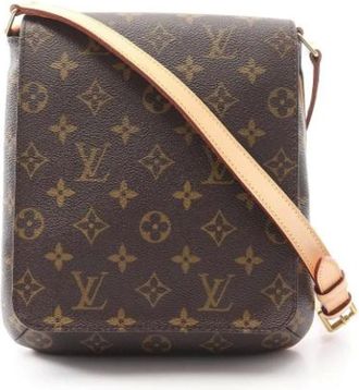 Louis Vuitton Pre-owned Cross Body Bags, female, Brown, Size: ONE SIZE Pre-owned Canvas shoulder-bags
