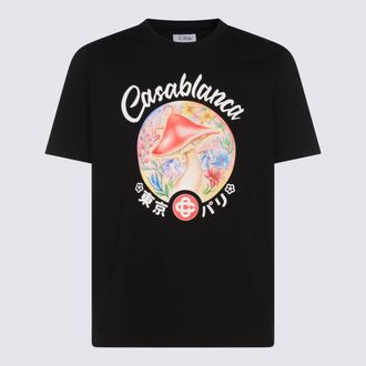 Casablanca Black Cotton T-Shirt