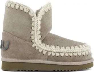Mou Eskimo 18 Glitter Logo - Dames - Winterlaarzen - Grijs - 41 EU - Wol - Schoenen