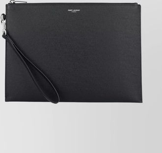 Saint Laurent leather zipped tablet holder