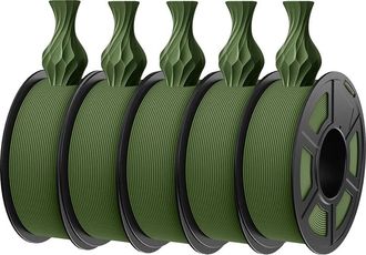 OEM Filamento Para Impresora 3d, Cuidadosamente Enrollado, Material Ecol&oacute;gico, Pla Verde Oliva