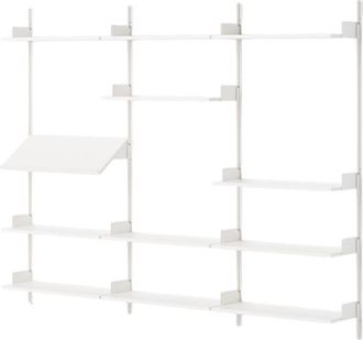 New Works Wandregal New Works Display - 190 x 243.5 cm, Weiss / Weiss