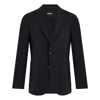 HUGO BOSS Jassen, Heren, Zwart, M, Linnen, Hanry Blazer