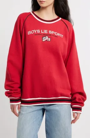 Boys Lie Kara Graphic Sweatshirt in Red at Nordstrom, Size X-Small/small