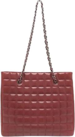 Chanel Pre-owned Shoulder Bags, female, Red, Size: ONE SIZE Pre-owned Vintage Shoulder Bag