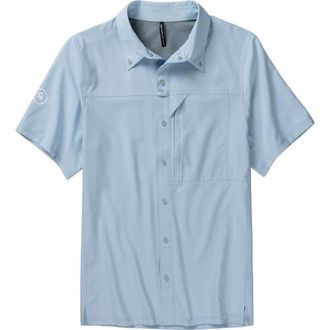 Backcountry Tahoe Woven Short-Sleeve Snap-Up Shirt - Mens in Skyride at Nordstrom, Size Xx-Large