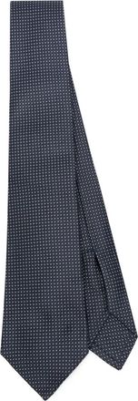 Kiton Cravatta con effetto jacquard - Blu