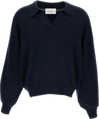 Lisa Yang Ribbed Polo Wool Sweater