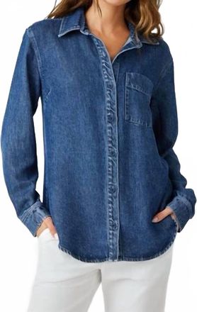 Bella Dahl Pocket Button Down Shirt In Horizon