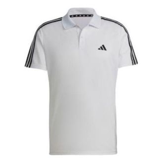 adidas Train Essentials Piqu 3-Stripes Training Polo Shirt White IB8109