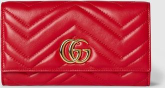 Gucci GG Marmont Continental Wallet, Red, Leather