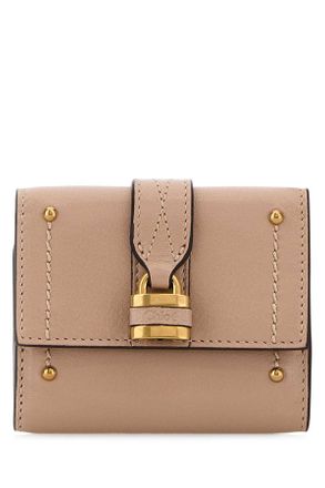 Chlo&eacute; Antiqued Pink Leather Mini Paddington Wallet