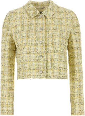 Versace Dames, Jassen, Geel, Maat: XS Tweed