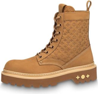 Louis Vuitton Ranger Ankle Boots Brown Monogram 1ABFZJ