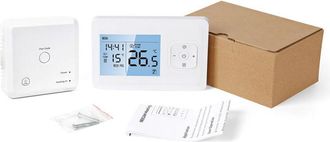 OEM Termostato Inal&aacute;mbrico Programable Inteligente Wifi Con Receptor Rf, De Sobremesa/pared, Control Por Aplicaci&oacute;n De Voz, Controlador De Temperatura Par