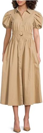 En Saison Marleigh Midi Dress In Khaki