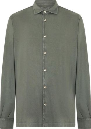 Fedeli Elegant overhemd voor elke gelegenheid - Heren - Casual Overhemden - Groen - 6XL - Katoen - Overhemden