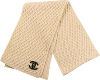 Chanel Pre-owned Scarves, female, Beige, Size: ONE SIZE Pre-owned Shawl