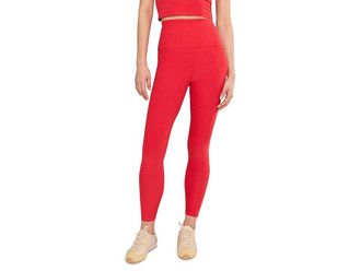 Beyond Yoga Spacedye Caught In The Midi High-Waisted Legging Womens Casual Pants Chili Red Heather : 2XL (US Womens 18-20)