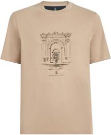Brunello Cucinelli Interlock T-shirt with print in Beige at Nordstrom, Size Xxx-Large Eu