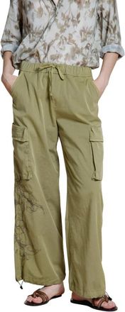 Mason's Francis Cargo Broek - Dames - Wijde Broeken - Groen - XS - Katoen - Broeken