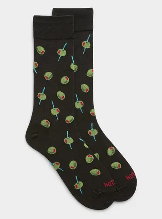 Hot Sox Mens Olive socks