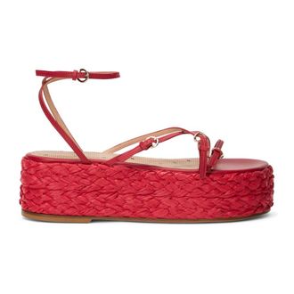 Red Valentino Wedges, female, Red, Size: 10 US Platform Sandals