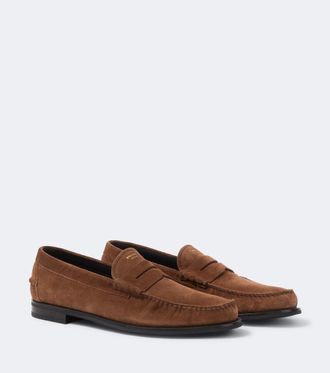 Prada Suede penny loafers