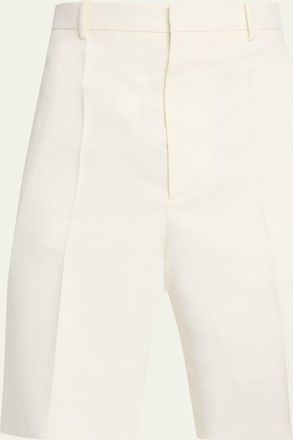 Bottega Veneta Mens Cotton and Silk-Blend Chino Shorts