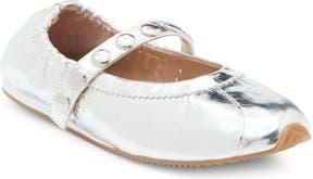 Steve Madden Anaya Mary Jane Flat in Silver Leather at Nordstrom Rack, Size 9.5