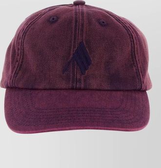 The Attico canvas cap curved brim eyelet vents