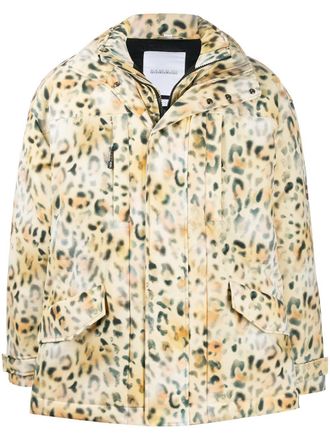Martine Rose fantasy spray pattern padded jacket - Yellow